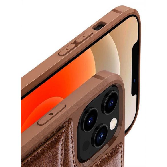 Nillkin Aoge Husă din piele pentru iPhone 12 mini - maro