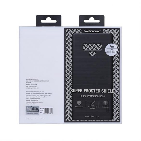 Husa Nillkin Super Frosted Shield + suport pentru Samsung Galaxy A42 5G negru