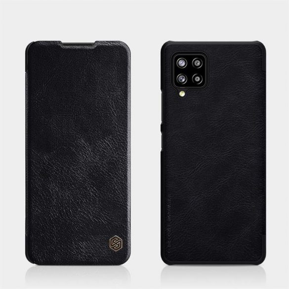 Husa originala din piele Nillkin Qin pentru Samsung Galaxy A42 5G neagra