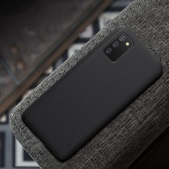 Nillkin Super Frosted Shield husă + kickstand pentru Samsung Galaxy A02s EU negru