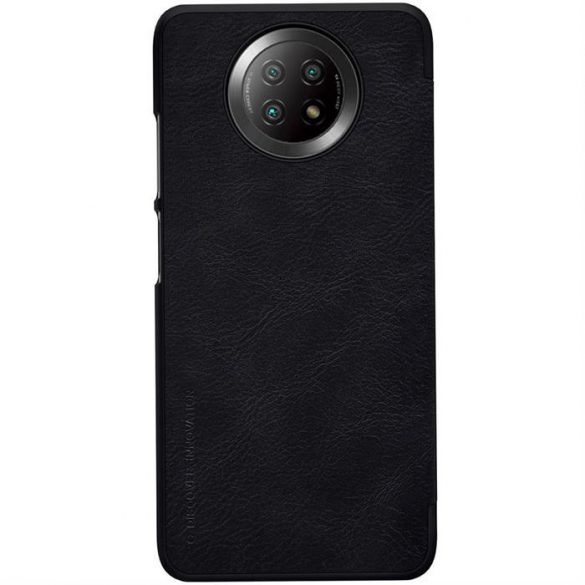 Nillkin Qin husă original din piele Husă pentru Xiaomi Redmi Note 9T 5G negru