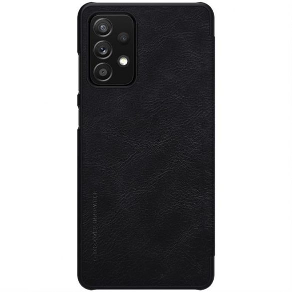 Nillkin Qin husă original din piele Husă pentru Samsung Galaxy A72 4G negru