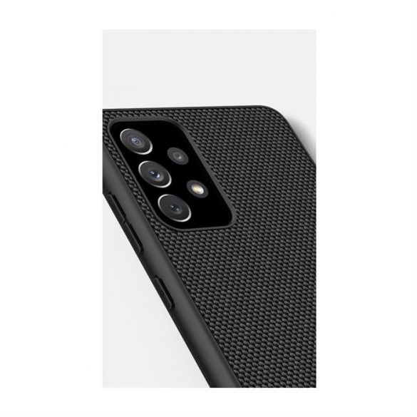 Husă Nillkin Textured Case cu cadru de gel și nailon pe spate Samsung Galaxy A72 4G negru