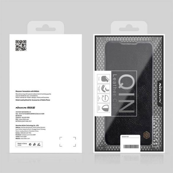 Nillkin Qin husă original din piele Husă pentru Samsung Galaxy A03s maro