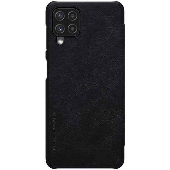 Nillkin Qin husă original din piele Husă pentru Samsung Galaxy A22 4G negru