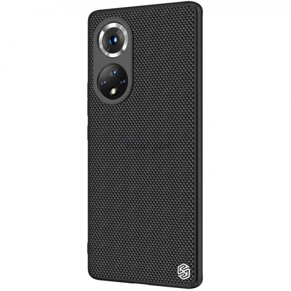 Nillkin Textured Husă un husă durabil armat cu un cadru de gel și nylon pe spate Honor 50 Pro negru