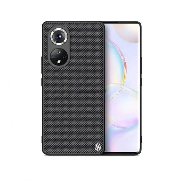 Nillkin Textured Husă un husă durabil armat cu un cadru de gel și nylon pe spate Honor 50 Pro negru