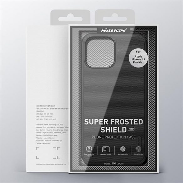 Husa Nillkin Super Frosted Shield Pro rezistenta pentru iPhone 13 Pro Max albastra