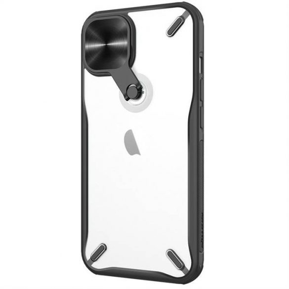 Nillkin Cyclops Case husă durabilă pentru telefon cu husă pentru cameră și suport pliabil iPhone 13 negru