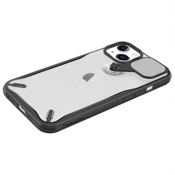 Nillkin Cyclops Case husă durabilă pentru telefon cu husă pentru cameră și suport pliabil iPhone 13 negru