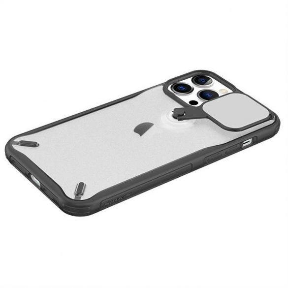 Nillkin Cyclops Case husă durabilă pentru telefon cu husă pentru cameră și suport pliabil iPhone 13 Pro negru