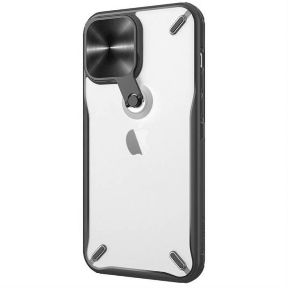 Nillkin Cyclops Case husă durabilă pentru telefon cu husă pentru cameră și suport pliabil iPhone 13 Pro negru