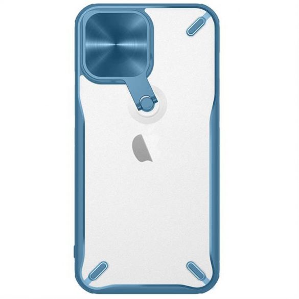 Nillkin Cyclops Case husă durabilă pentru telefon cu husă pentru cameră și suport pliabil iPhone 13 Pro albastru