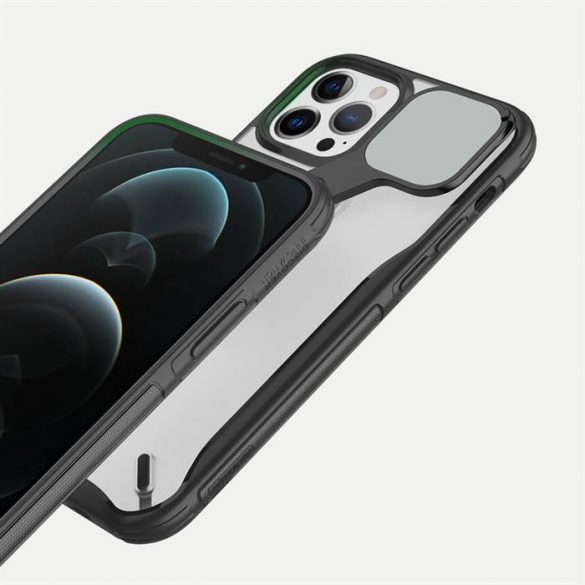 Nillkin Cyclops Case husă durabilă pentru telefon cu husă pentru cameră și suport pliabil iPhone 13 Pro albastru