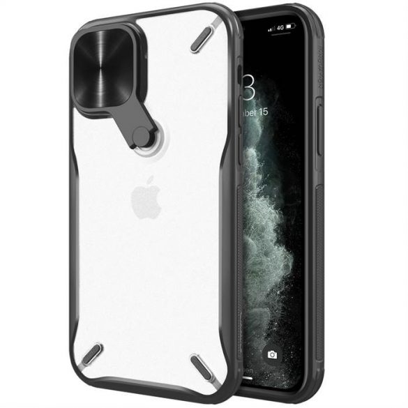 Nillkin Cyclops HusăHusădurabilă pentru telefon cu Husă pentru cameră și suport pliabil iPhone 13 Pro Max negru