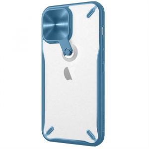 Nillkin Cyclops Case husă durabilă pentru telefon cu husă pentru cameră și suport pliabil iPhone 13 Pro Max albastru