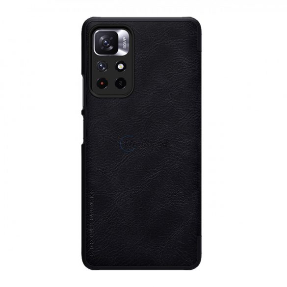 Nillkin Qin Husă Flip Husă pentru Xiaomi Redmi Note 11T 5G / 11S 5G / 11 5G (China) / Poco M4 Pro 5G - Negru