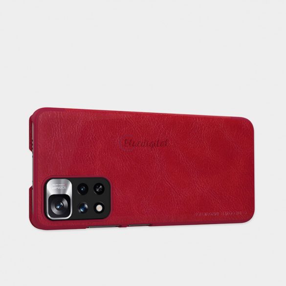 Nillkin Qin Husă Husă pentru Xiaomi Redmi Note 11 Pro + (China) / Redmi Note 11 Pro (China) / Mi11i HyperCharge Camera protecțieHolster Husă Flip Husă Negru