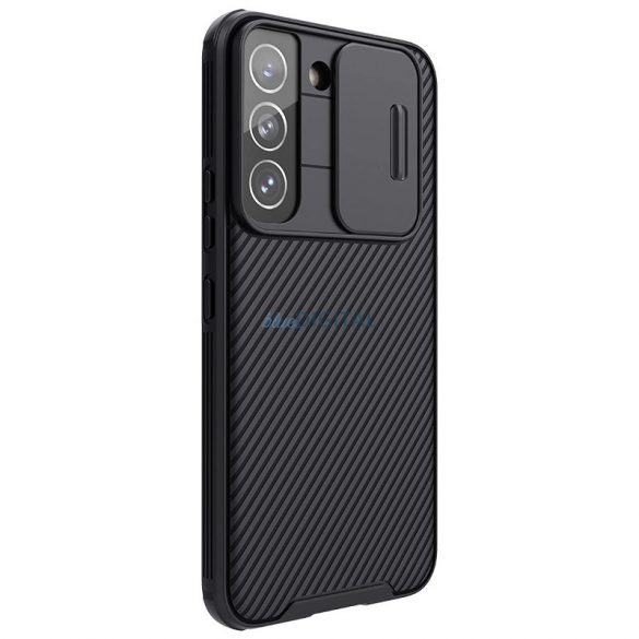 Husă Nillkin CamShield Pro cu protecție pentru obiectivul camerei foto pentru Samsung Galaxy S22 - negru