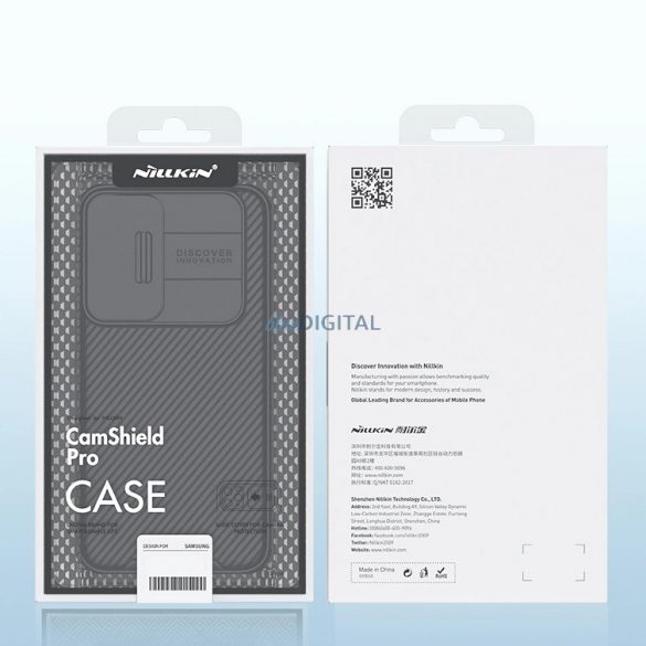 Husă Nillkin CamShield Pro cu protecție pentru obiectivul camerei foto pentru Samsung Galaxy S22 - negru