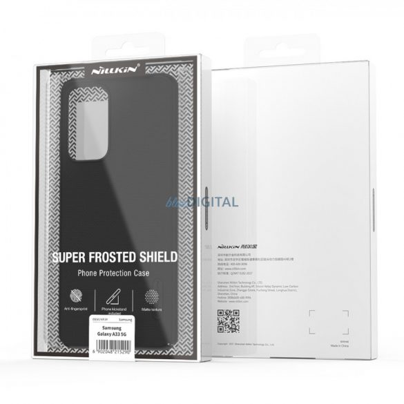 Nillkin Super Frosted Shield Husă întărită Husă + suport Samsung Galaxy A33 5G roșu