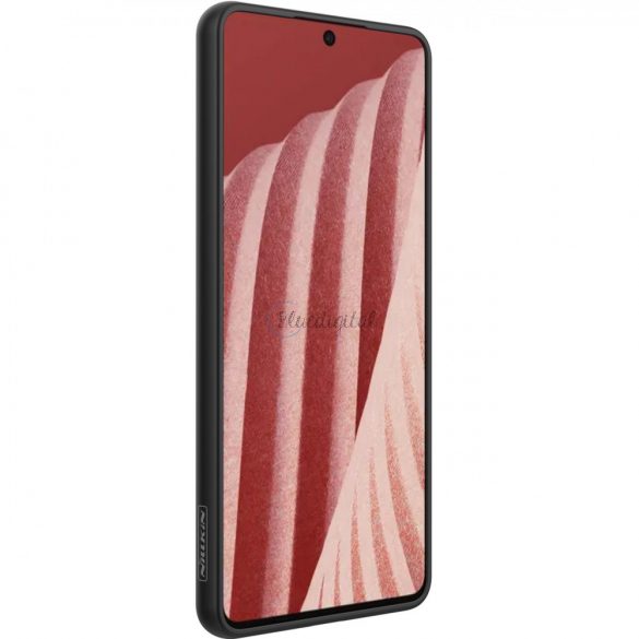 Husă Nillkin Textured o husă întărită durabilă, cu un cadru de gel și nailon pe spatele Samsung Galaxy A73 negru