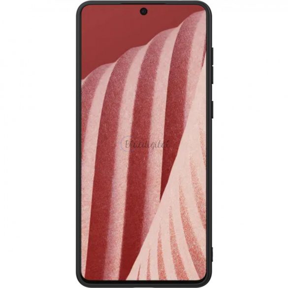 Husă Nillkin Textured o husă întărită durabilă, cu un cadru de gel și nailon pe spatele Samsung Galaxy A73 negru