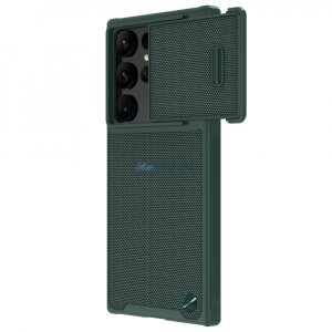 Nillkin Husă S texturată pentru Samsung Galaxy S22 Husă ultra blindată cu Husă pentru cameră verde