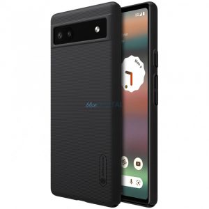 Nillkin Super Frosted Shield husă pentru Google Pixel 6a Husă + telefon stand negru