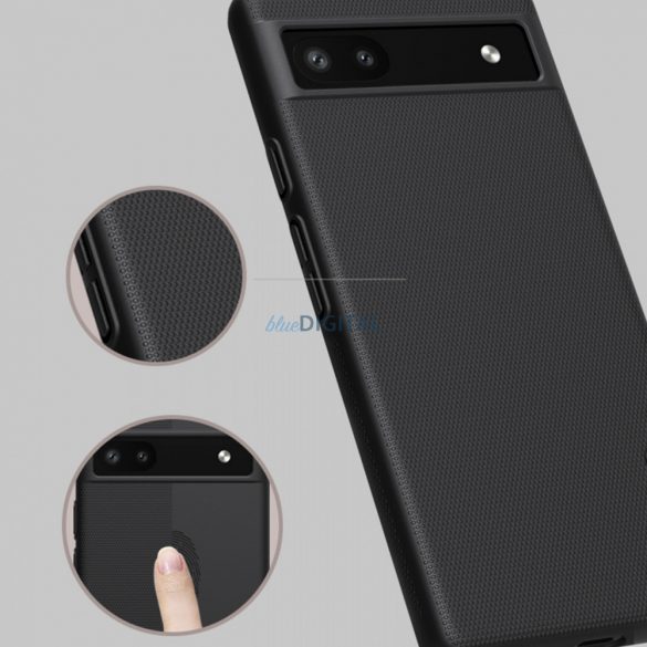 Nillkin Super Frosted Shield husă pentru Google Pixel 6a Husă + telefon stand negru