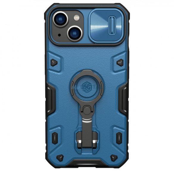 Nillkin CamShield Armor ProHusăiPhone 14Husăblindată cu suport inelar pentru cameră foto Albastru