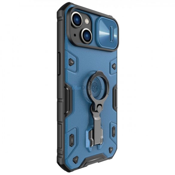 Nillkin CamShield Armor ProHusăiPhone 14Husăblindată cu suport inelar pentru cameră foto Albastru