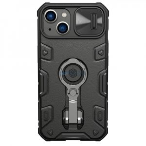 Nillkin CamShield Armor Pro Husă Husă iPhone 14 Plus Armor Husă with Camera Husă Ring Stand Negru