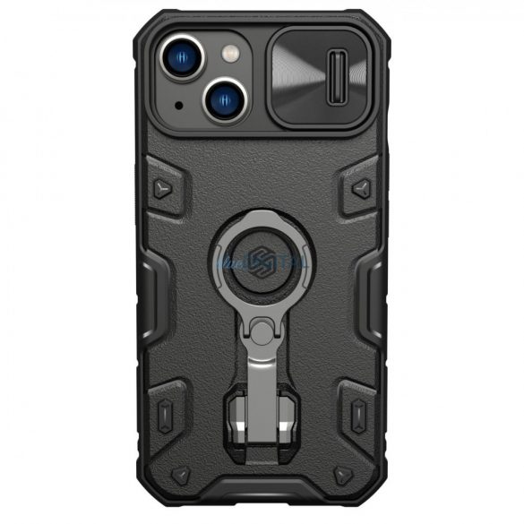 Nillkin CamShield Armor Pro Husă Husă iPhone 14 Plus Armor Husă with Camera Husă Ring Stand Negru