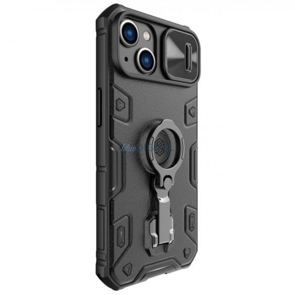 Nillkin CamShield Armor Pro Husă Husă iPhone 14 Plus Armor Husă with Camera Husă Ring Stand Negru