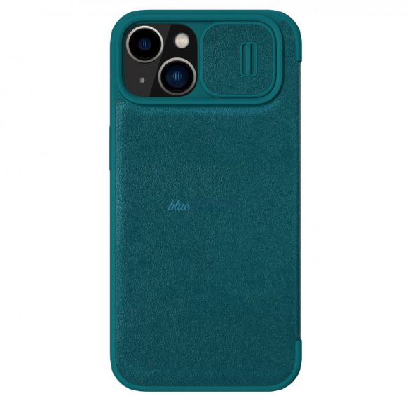 Husă din piele Nillkin Qin Pro - piele simplă iPhone 14 Plus 6.7 2022 Verde exuberant