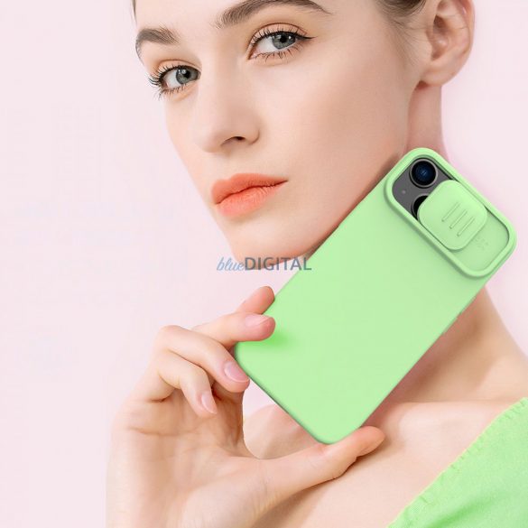 Husă Nillkin CamShield Silky din silicon pentru iPhone 14 6.1 2022 Verde mentă