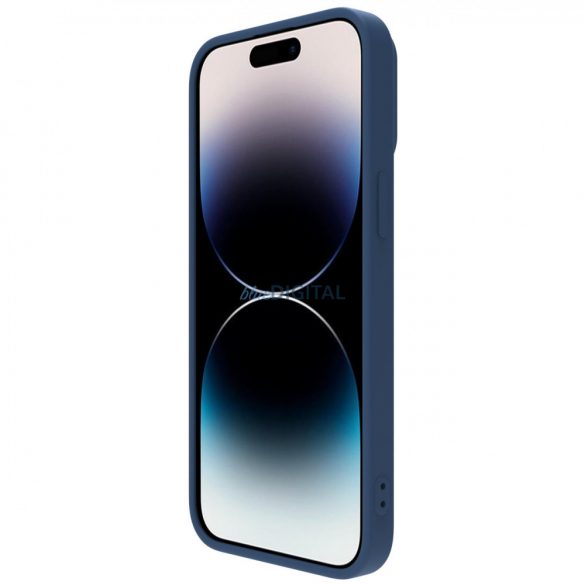 Nillkin CamShield Silky Silicon Husă pentru iPhone 14 Pro Max Husă de silicon cu Husă de cameră albastru