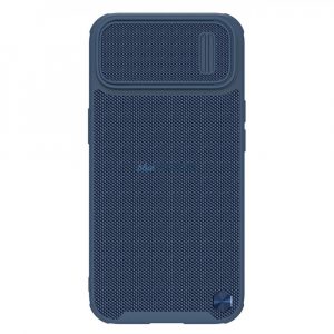 Nillkin Textured S Case Husă blindată pentru iPhone 14 Plus cu capac pentru cameră albastră