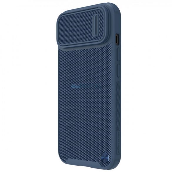 Nillkin Textured S Case Husă blindată pentru iPhone 14 Plus cu capac pentru cameră albastră