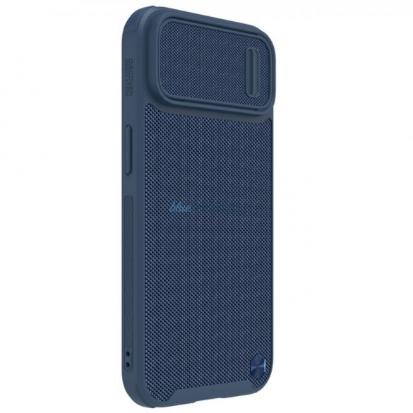 Nillkin Textured S Case Husă blindată pentru iPhone 14 Plus cu capac pentru cameră albastră