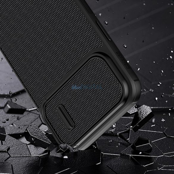 Nillkin Textured S Case Husă blindată pentru iPhone 14 Plus cu capac pentru cameră albastră