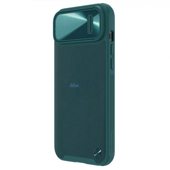 Husă Nillkin CamShield Leather S Husă iPhone 14 cu husă pentru cameră verde