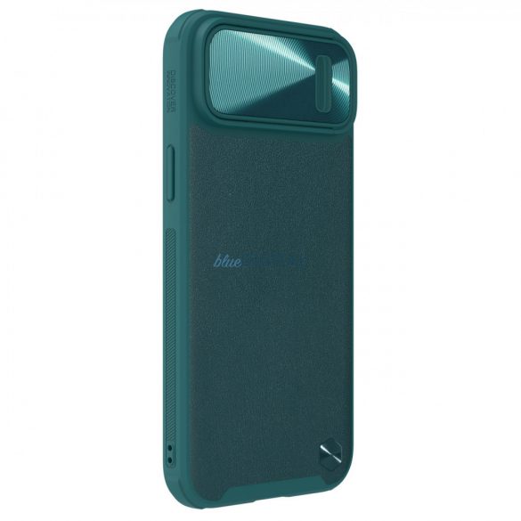 Husă Nillkin CamShield Leather S Husă iPhone 14 cu husă pentru cameră verde