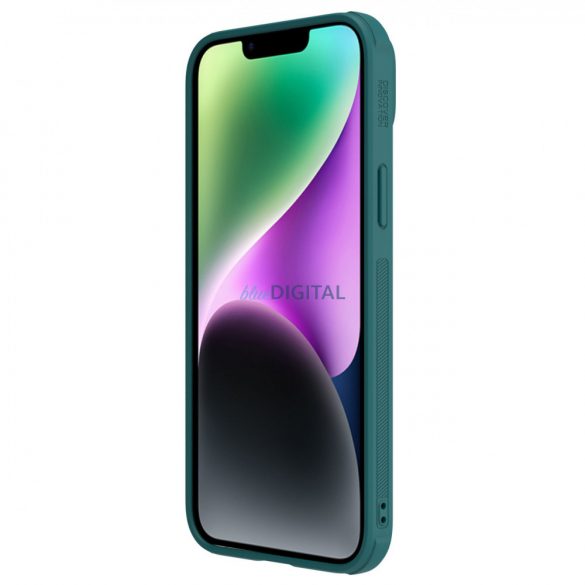 Husă Nillkin CamShield Leather S Husă iPhone 14 cu husă pentru cameră verde