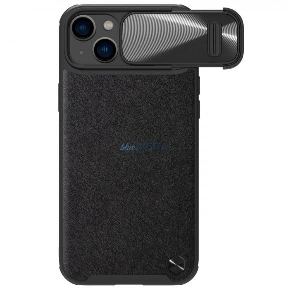 Husă Nillkin CamShield Leather S Husă iPhone 14 Plus cu husă pentru cameră neagră