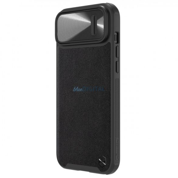 Husă Nillkin CamShield Leather S Husă iPhone 14 Plus cu husă pentru cameră neagră