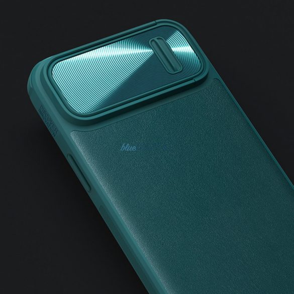 Husă Nillkin CamShield Leather S Husă iPhone 14 Plus cu husă pentru cameră verde