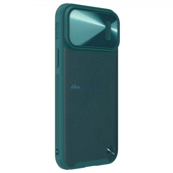 Husă Nillkin CamShield Leather S Husă iPhone 14 Pro Max cu husă pentru cameră verde