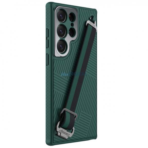 Husă Nillkin Strap pentru Samsung Galaxy S23 Ultra Husă blindată cu curea de mână verde